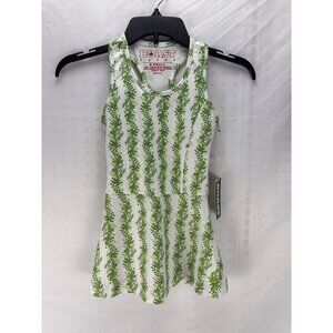 Boast Court Tennis Tank Top XS Green White Racerback NWT Sporty Summer